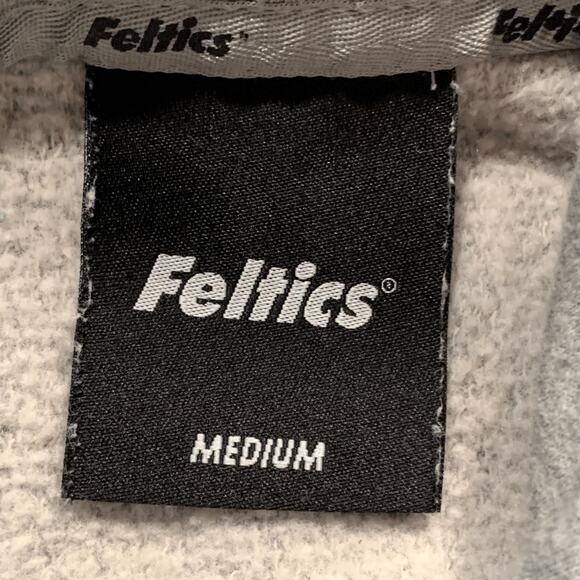 Feltics Gray Hoodie Sweatshirt Korean Streetwear New Standard Graphic Pullover - Picture 8 of 10